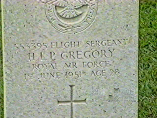 Gravestone Harry "Greg" Gregory