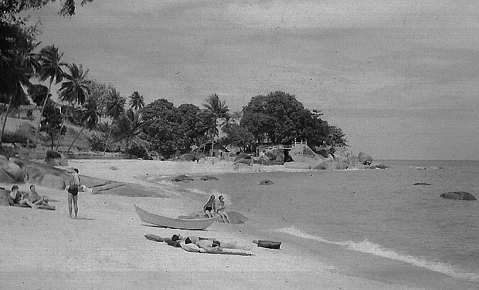 On the beach at Tanjong Bunga